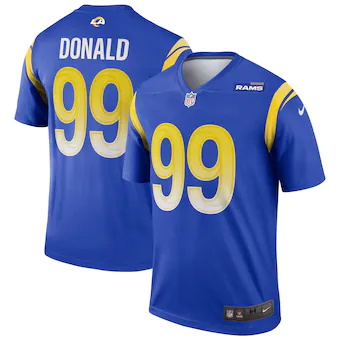 mens nike aaron donald royal los angeles rams legend jersey